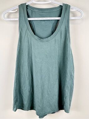 Lululemon Racerback Tank Top Sage Green Cotton Est. Size 6